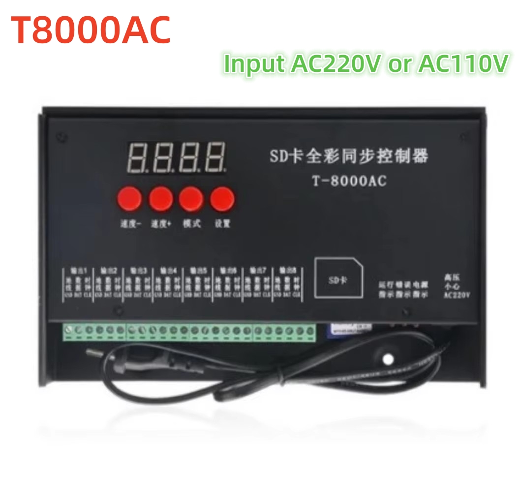 Ws2812B - 8192 Pixels T8000AC T-8000 AC 220V