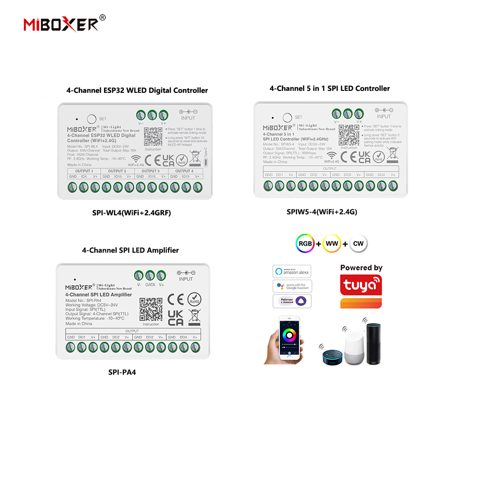 Miboxer SPIW5-4 5in1 SPI LED C - Ws2812B review and price