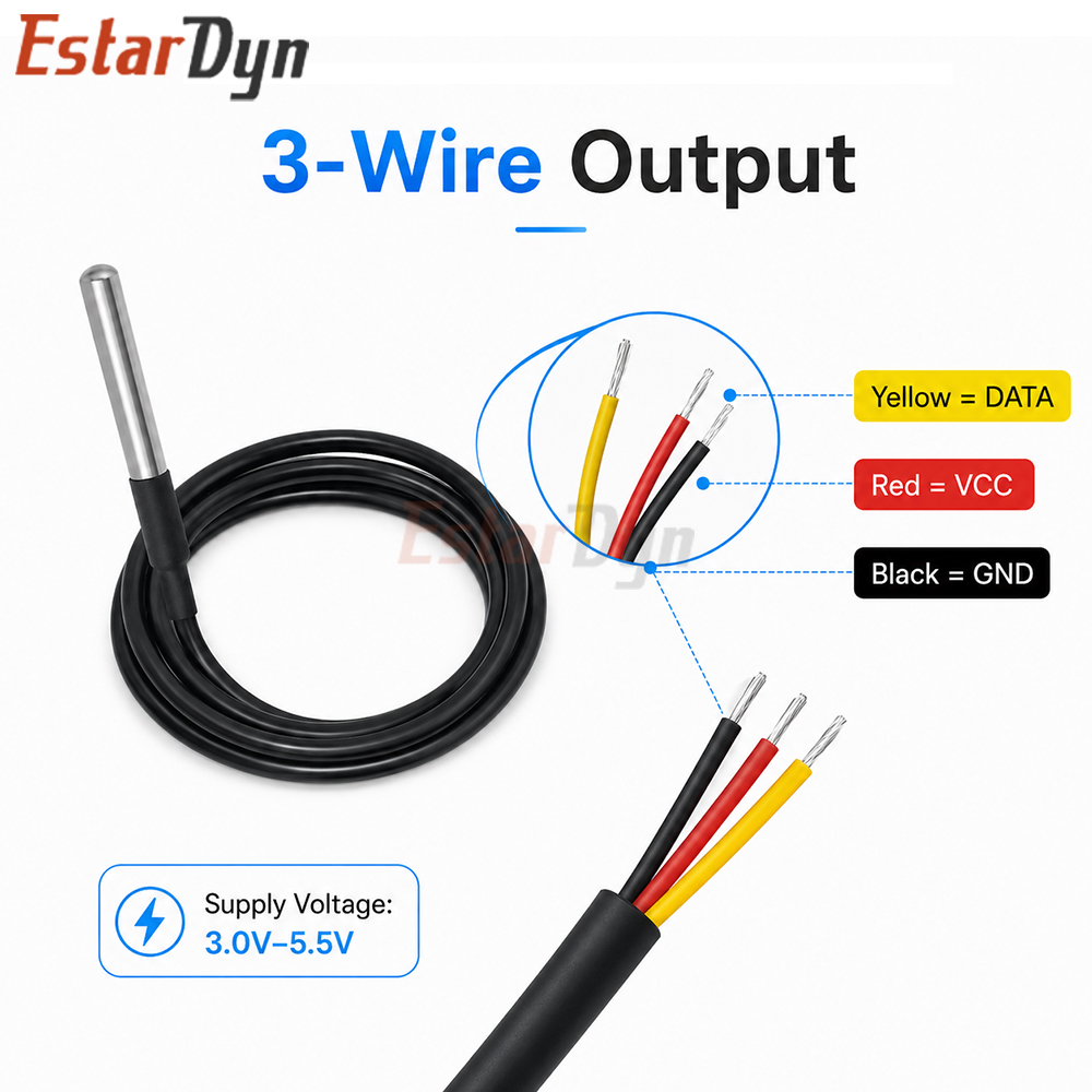 Estardyn DS18B20 Waterproof Di - Ds18B20 review and price
