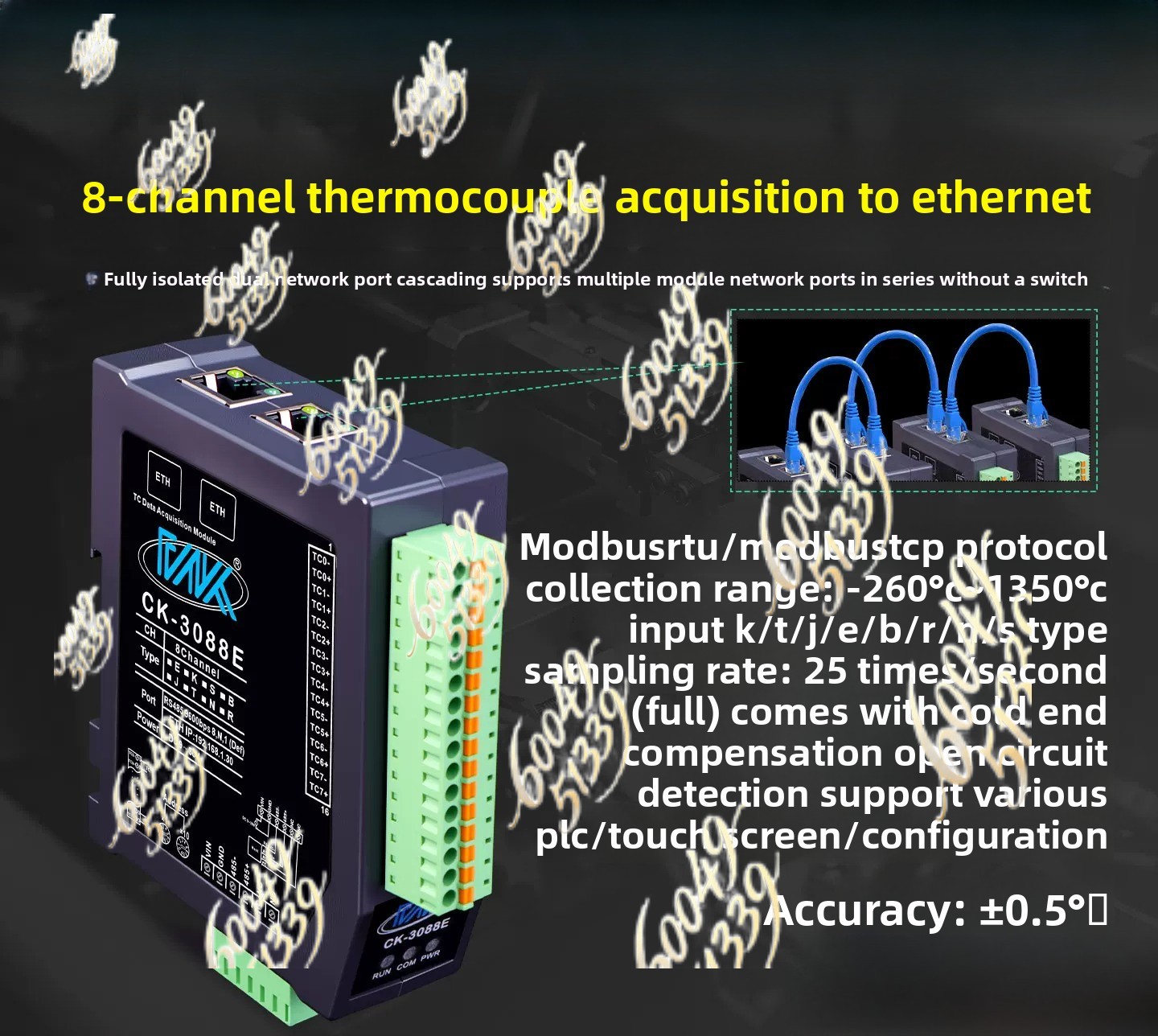 apply to 8CH Fully Isolated K- - Thermocouple Module K Type review and price