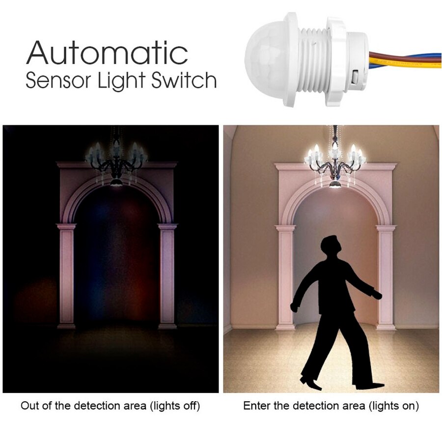 2PCS Smart PIR Sensor Detector - Pir Motion Sensor review and price