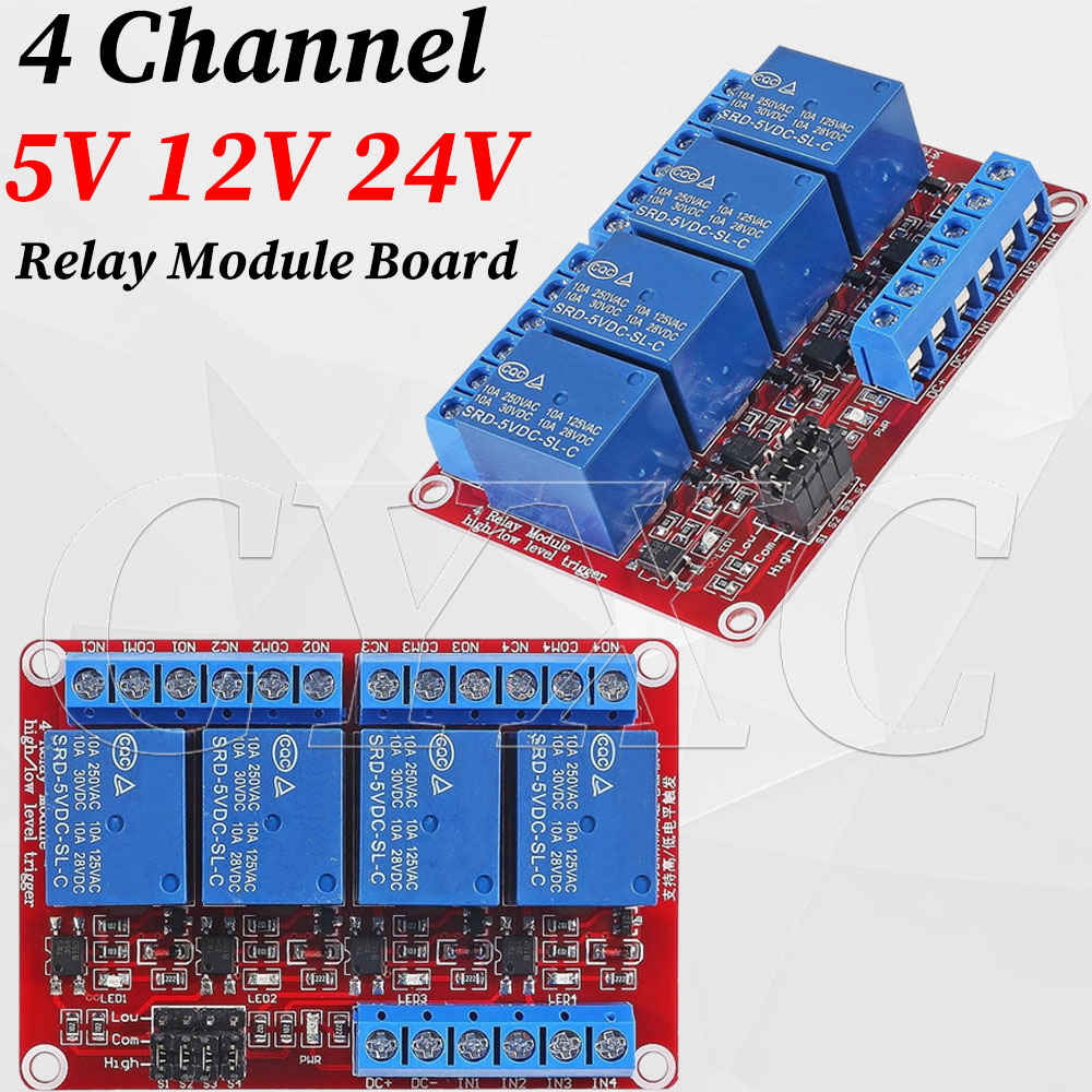 4 Channel 5V 12V 24V Relay Mod - Relay Module 4 Channel review and price