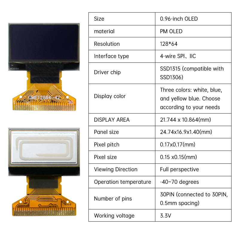 WAVGAT 0.96 inch White Blue Ye - Ssd1306 review and price
