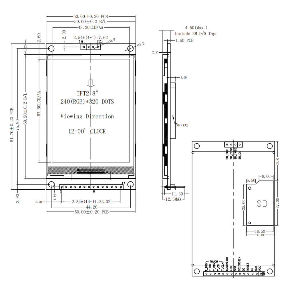 2.8 Inch TFT LCD Display Modul - Ili9341 review and price