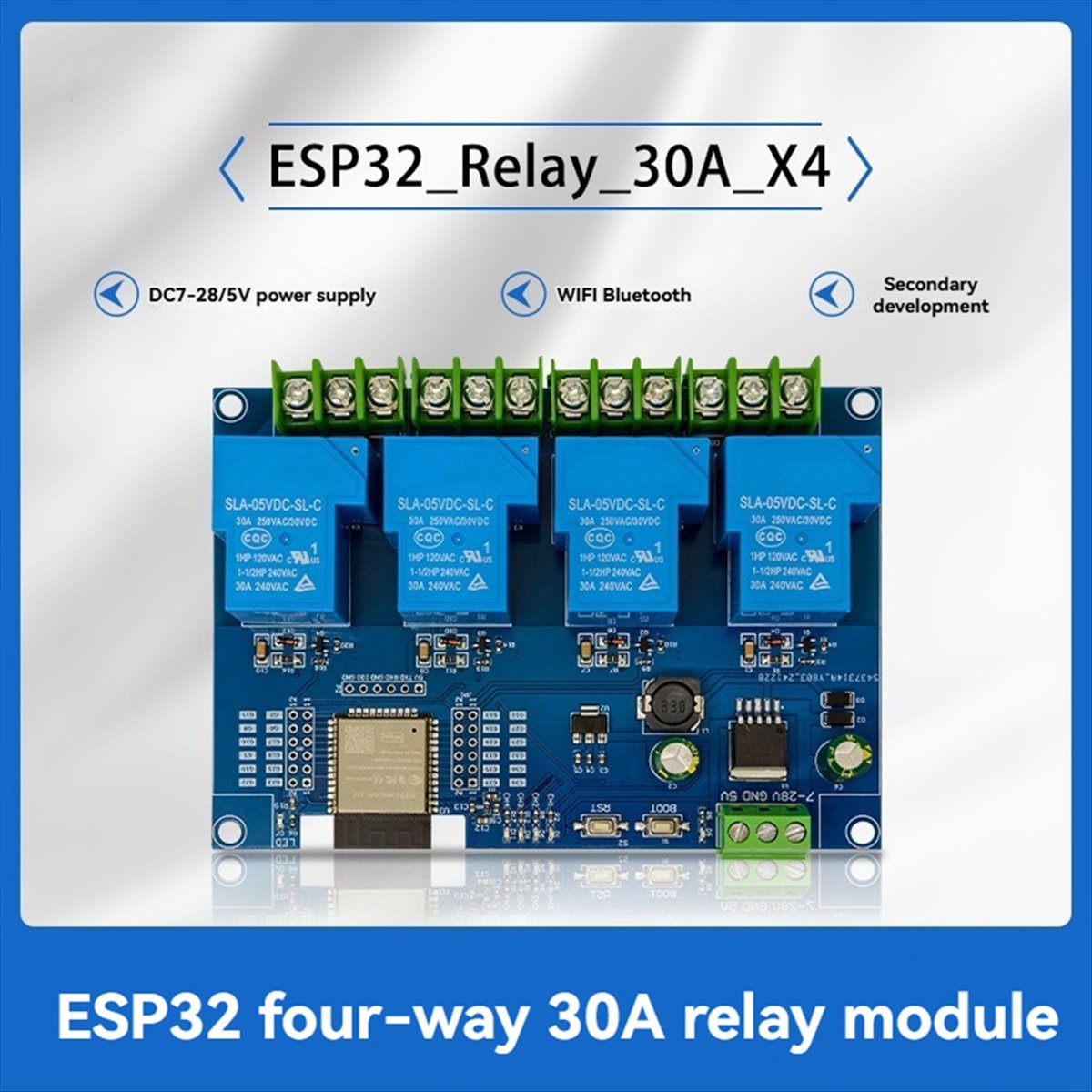 HDL 4 Channel Relay Module 30A - Relay Module 4 Channel review and price